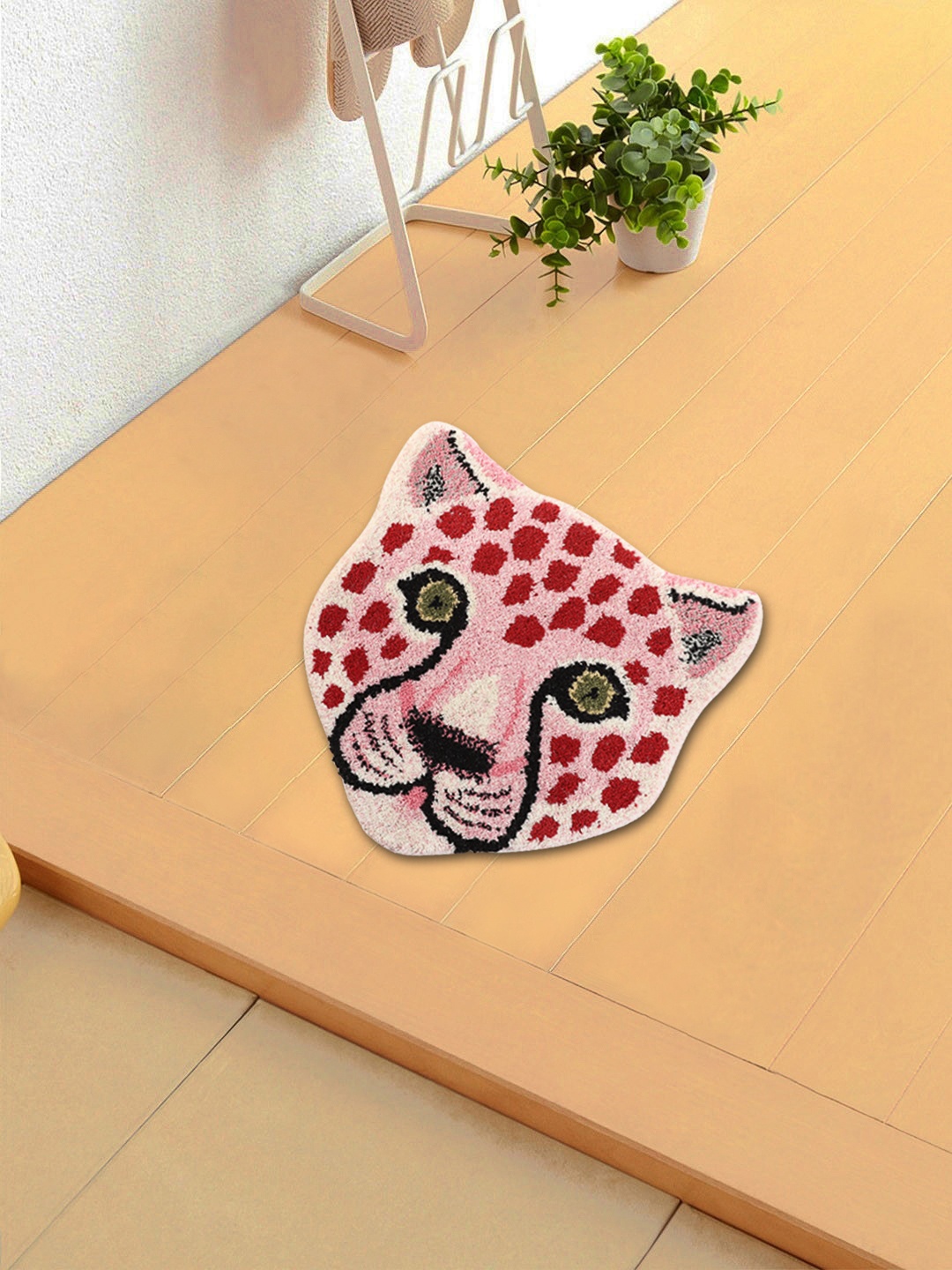 

ROMEE Pink & Red Animal Shaped Doormat