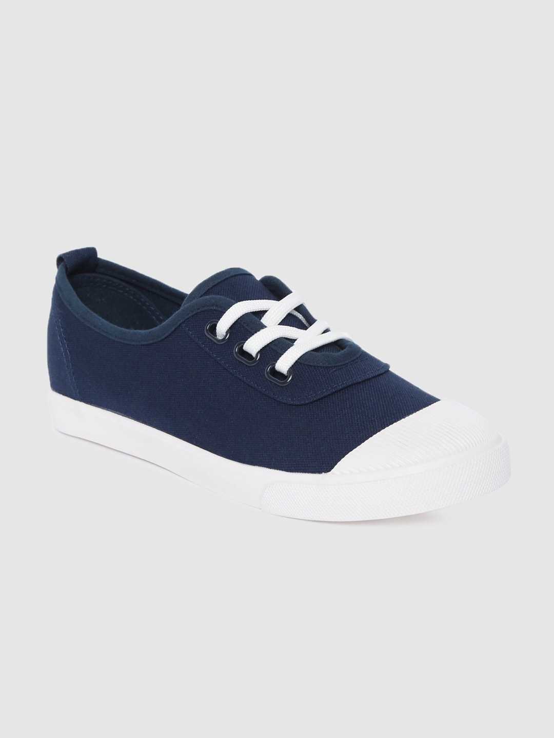 

Mast & Harbour Women Navy Blue Solid Sneakers