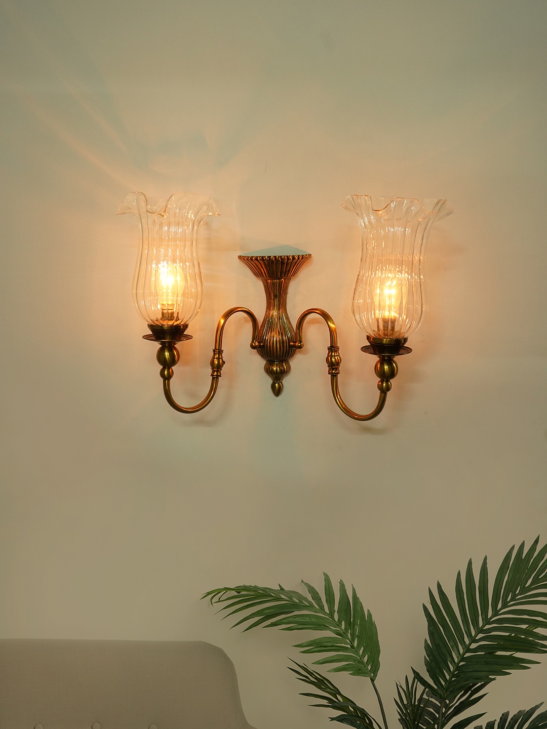 

Fos Lighting Wallchiere with Shade, Gold