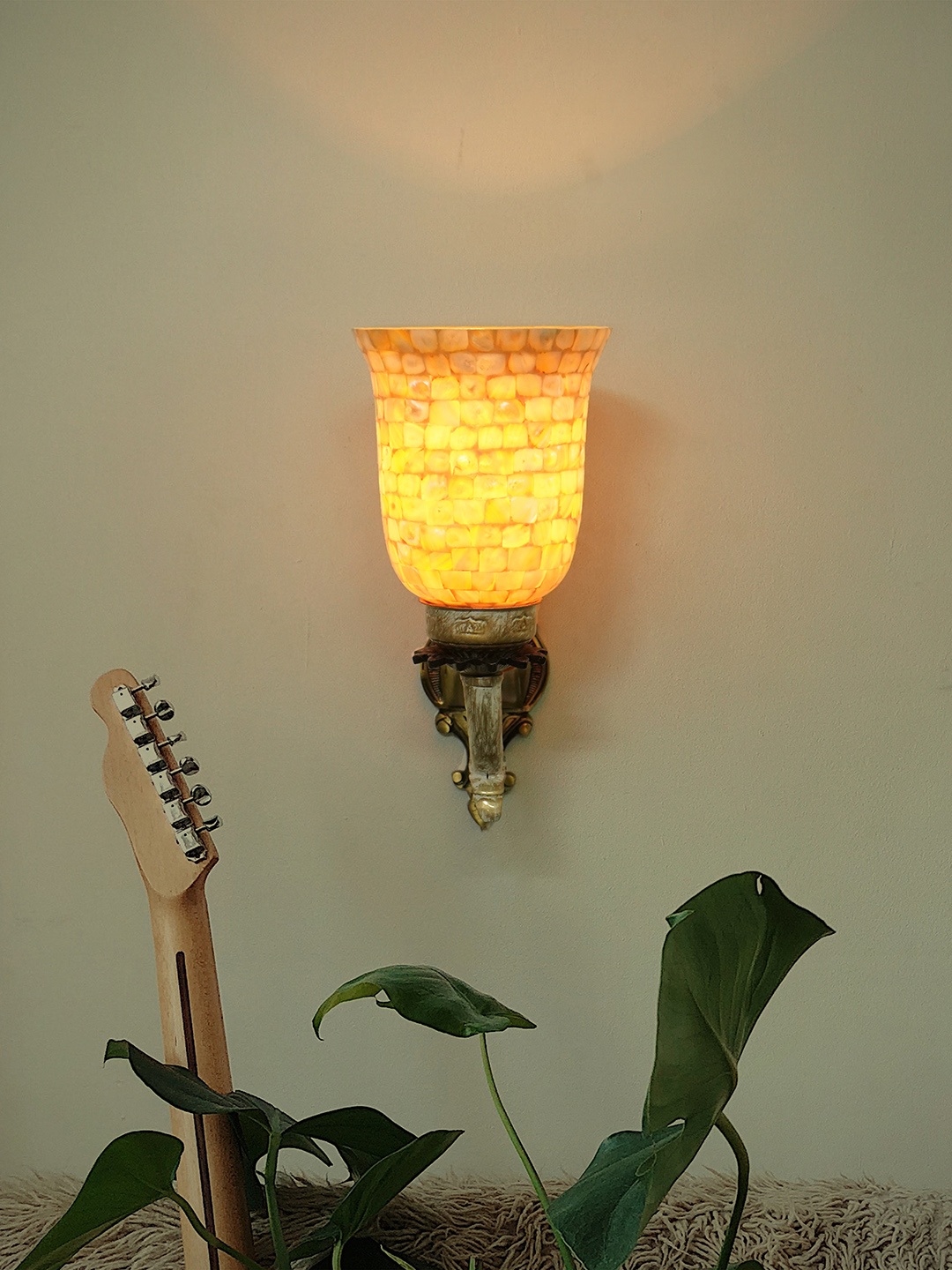 

Fos Lighting Wallchiere with Shade, Gold