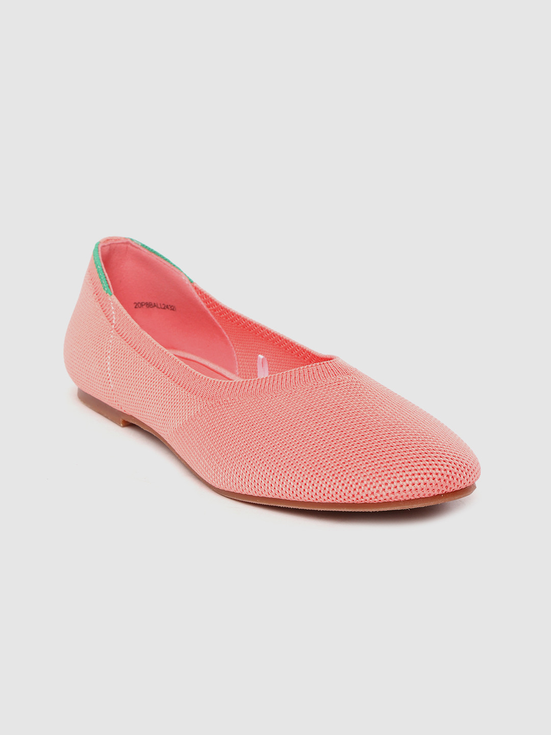 

United Colors of Benetton Women Pink Knitted Ballerinas