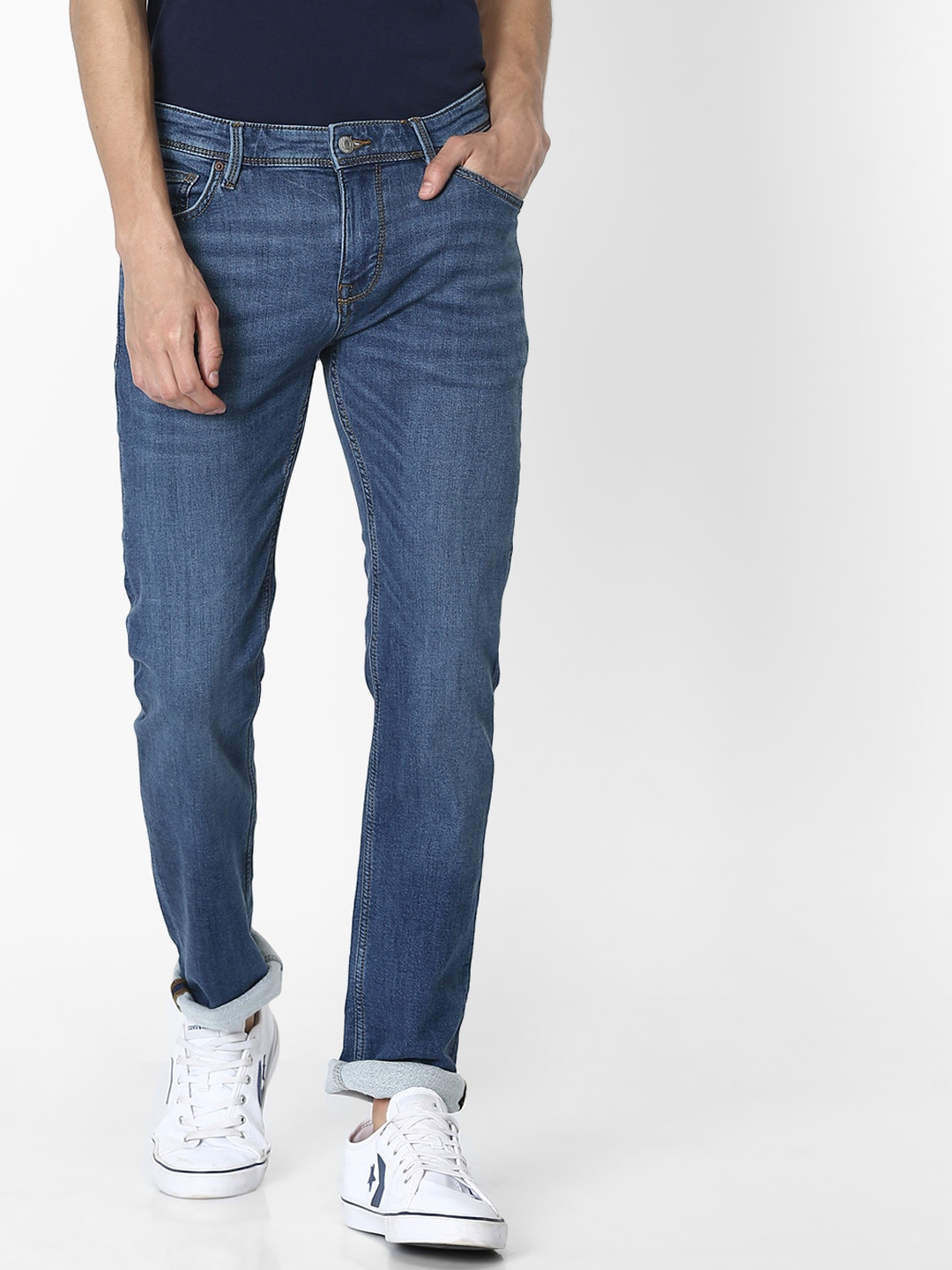 

Celio Men Blue Slim Fit Mid-Rise Clean Look Stretchable Jeans