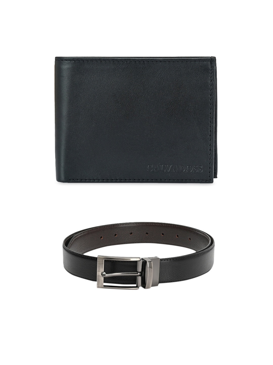 

Calvadoss Men Black & Brown Accessory Gift Set
