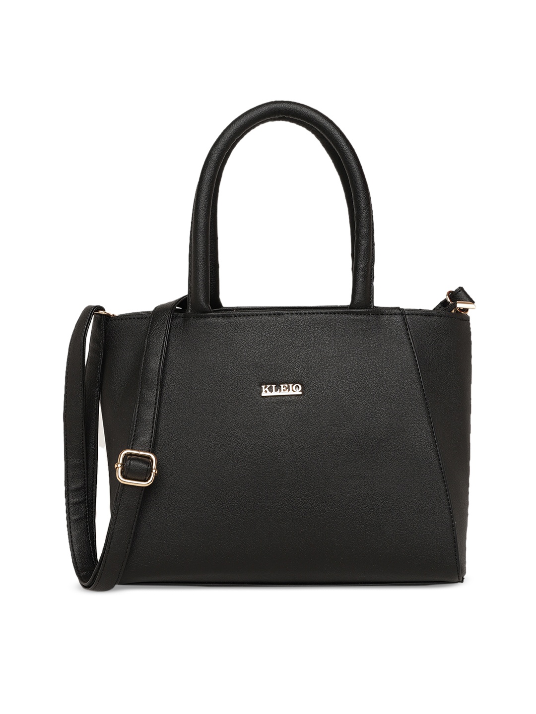 

KLEIO Vegan Solid Handbag for Women, Black