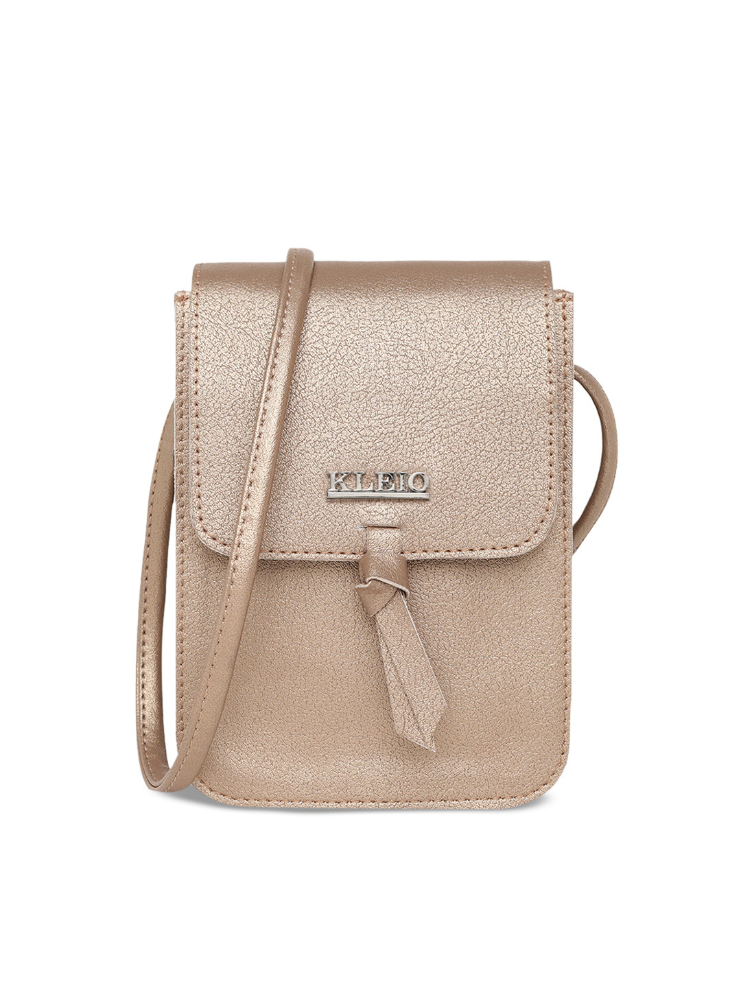 

KLEIO Vegan Mobile Pouch Side Sling Bag, Gold
