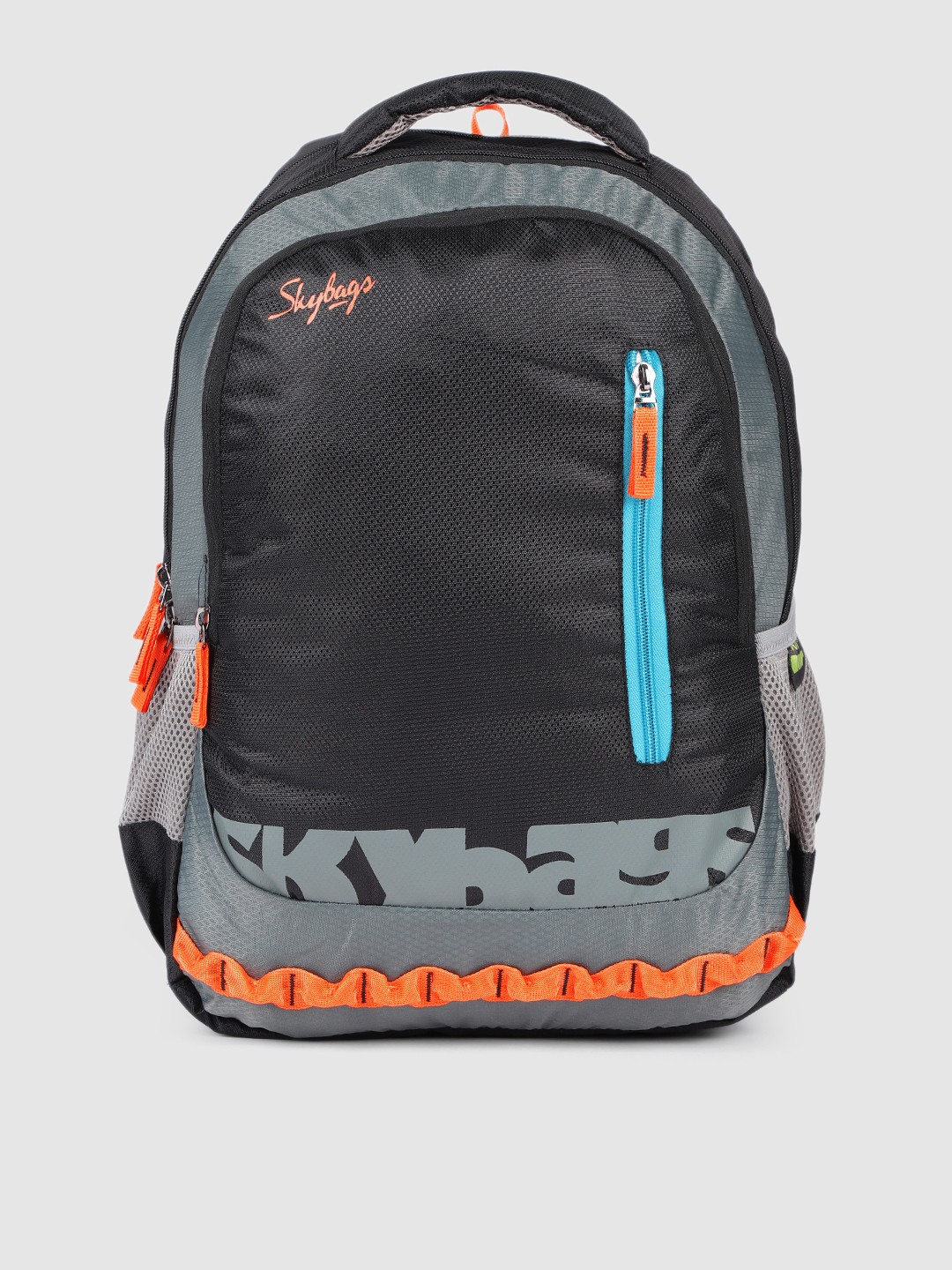 

Skybags Unisex Black Vivid 2 Brand Logo Backpack