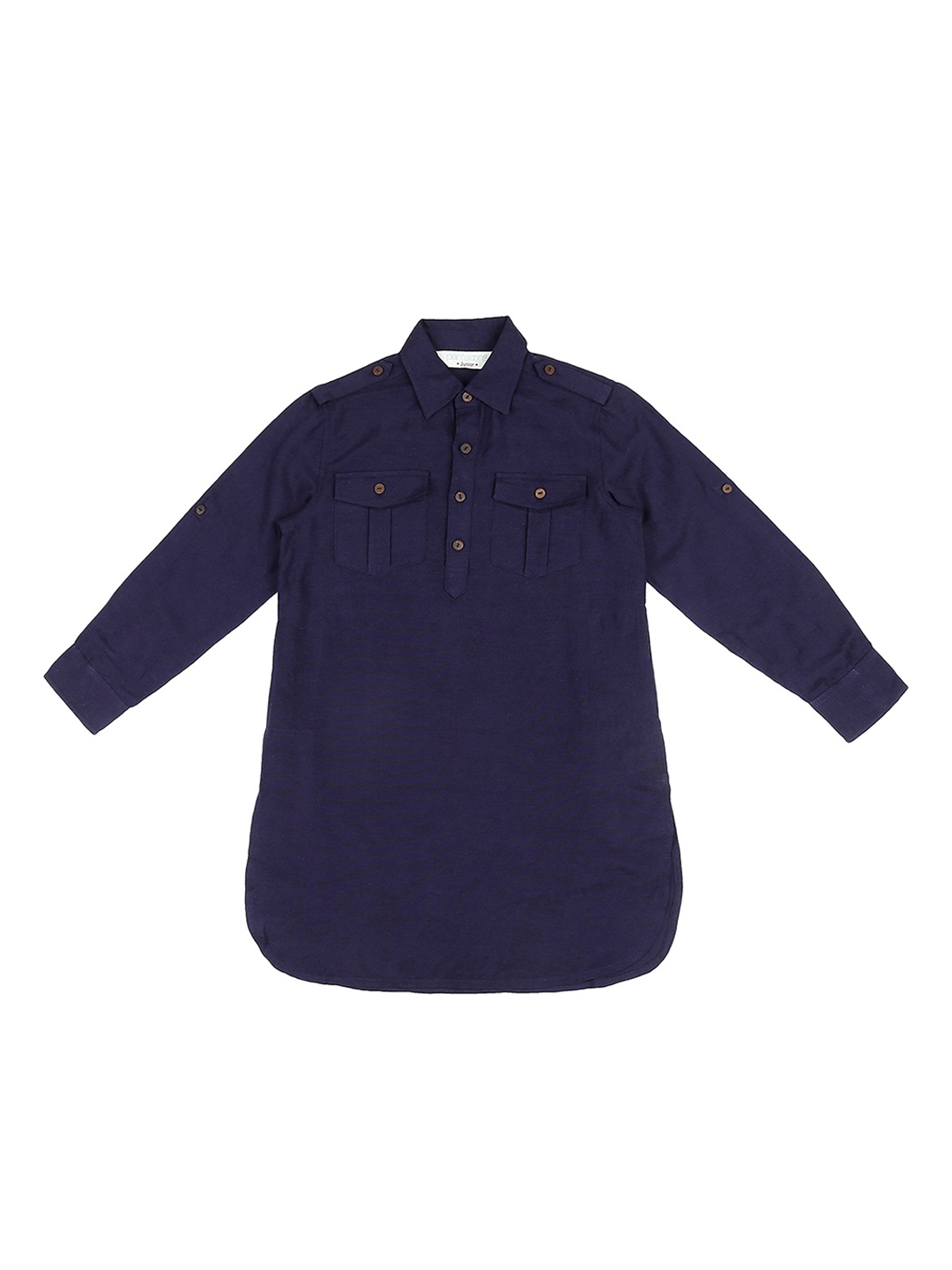 

indus route by Pantaloons Boys Blue Solid Pathani Kurta
