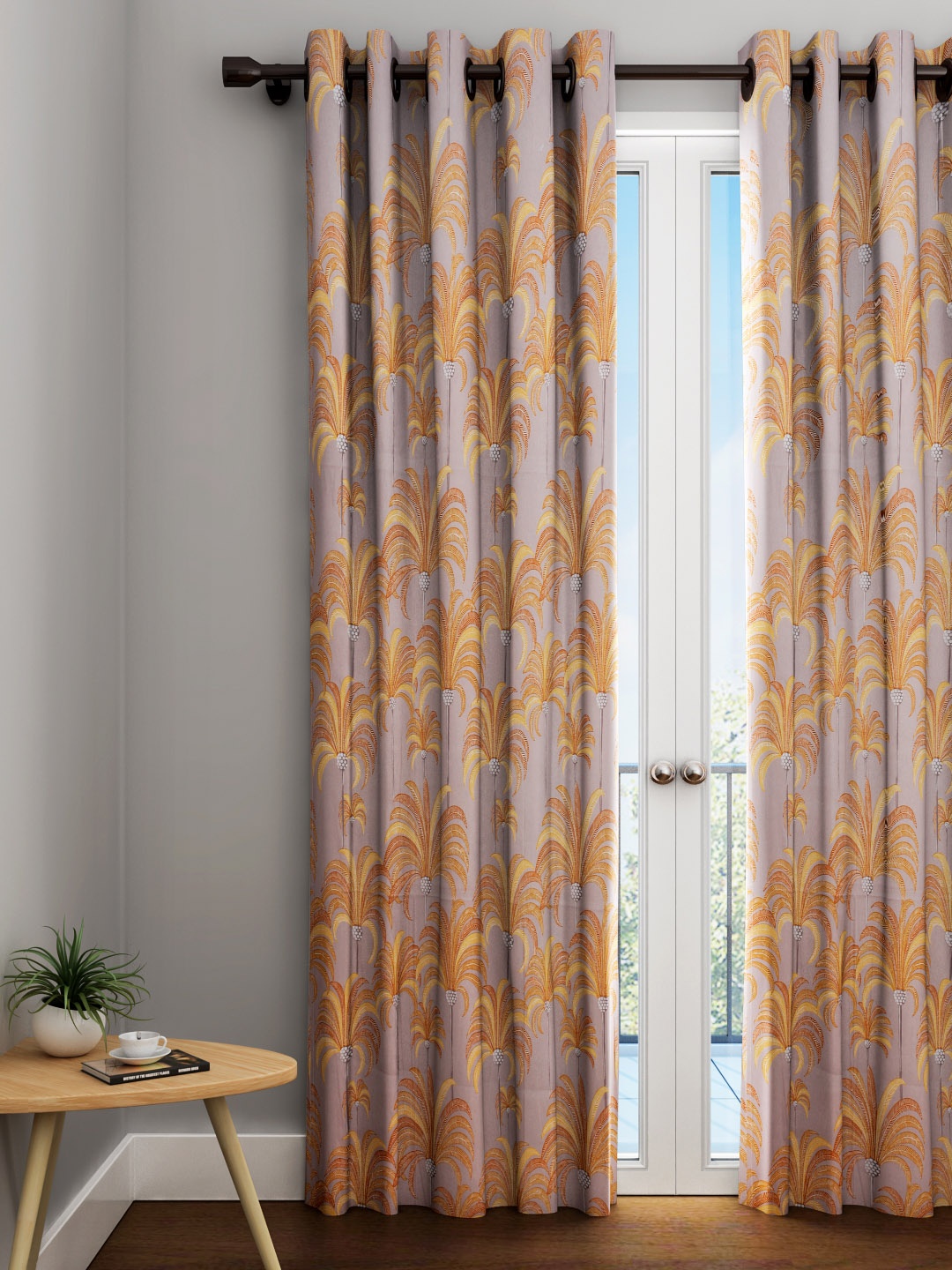 

URBAN DREAM Brown Single Door Curtain