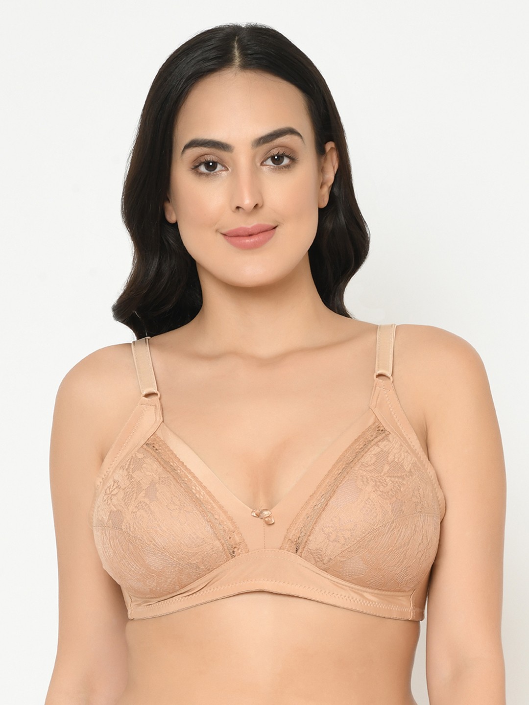 

Curvy Love Plus Size Beige Solid Non-Wired Non Padded Everyday Bra CL-1274 BEIGE-C20