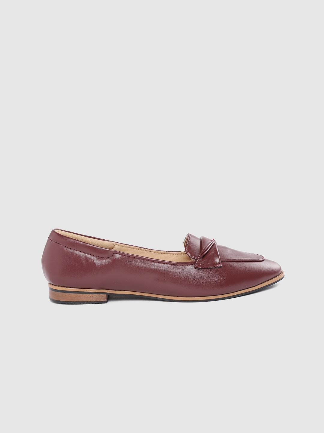 

her by invictus Women Burgundy Solid Loafers