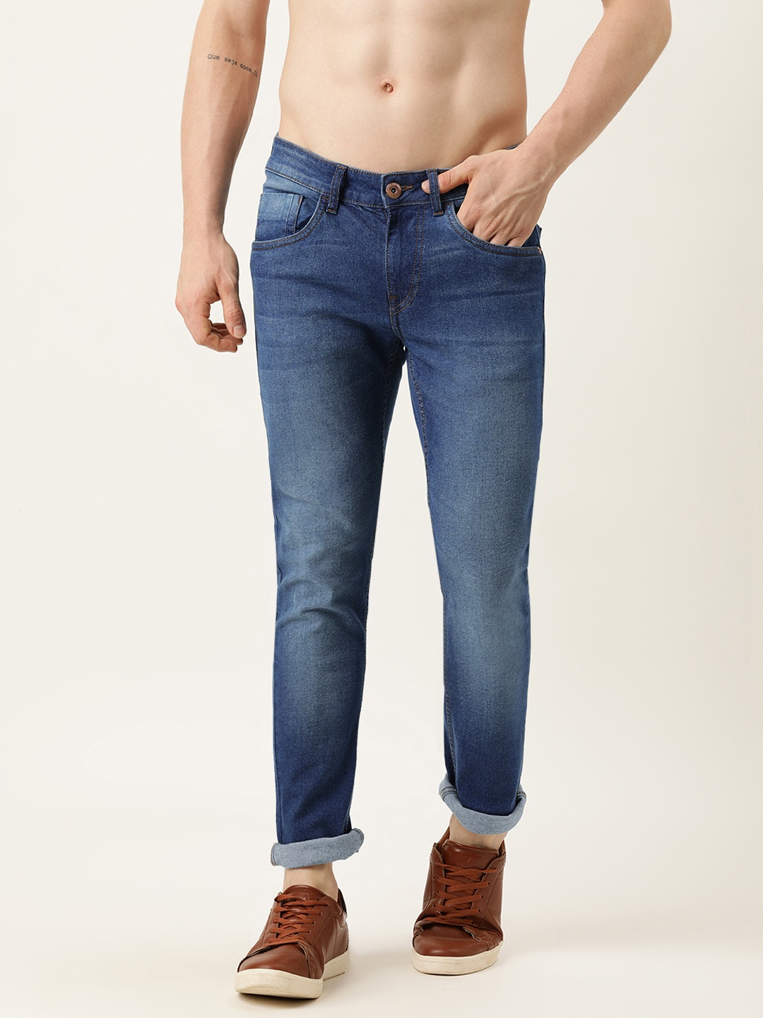 

Flying Machine Men Blue Skinny Fit Jackson Light Fade Stretchable Jeans
