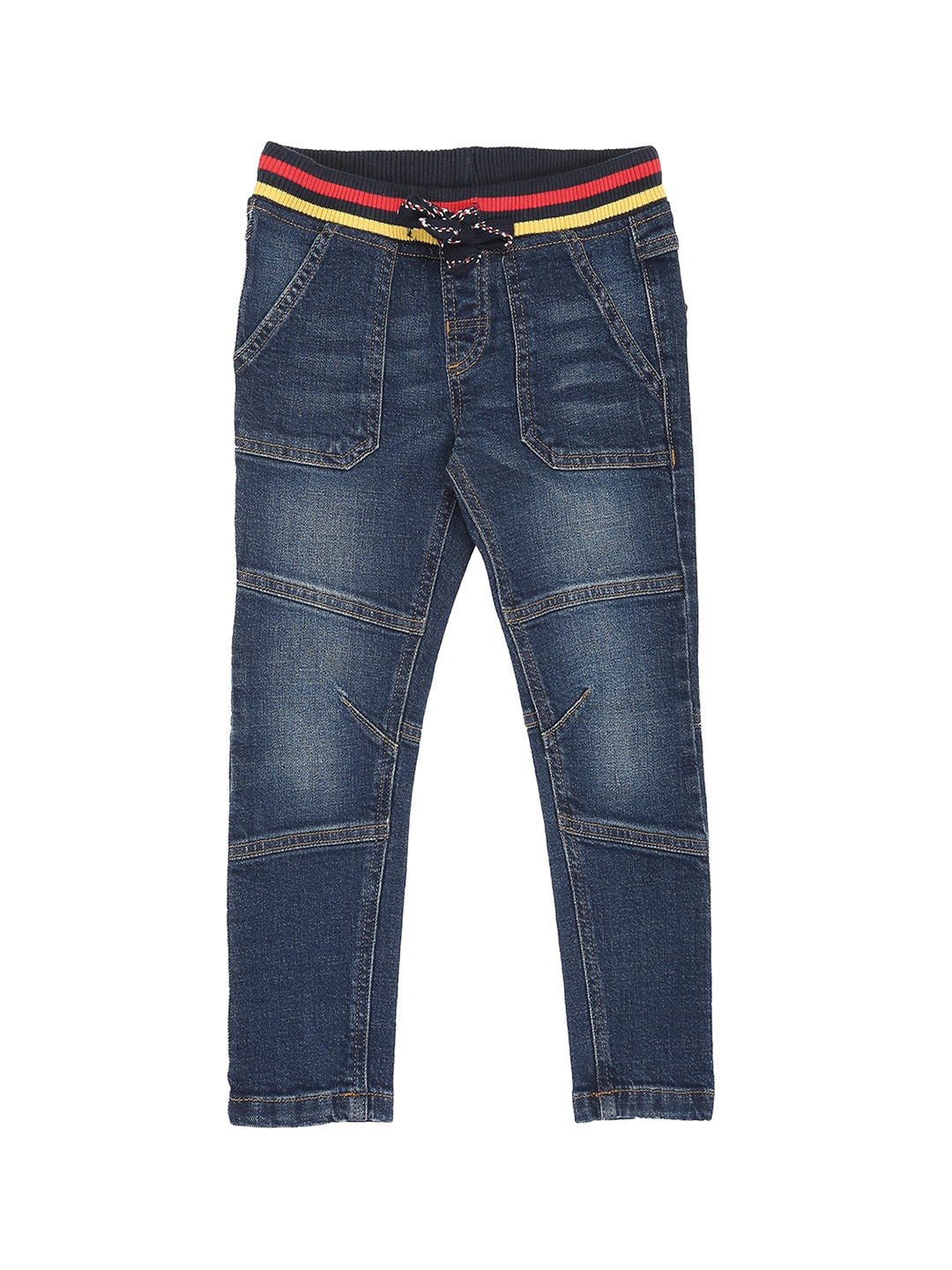 

Pantaloons Junior Boys Blue Regular Fit Mid-Rise Clean Look Jeans