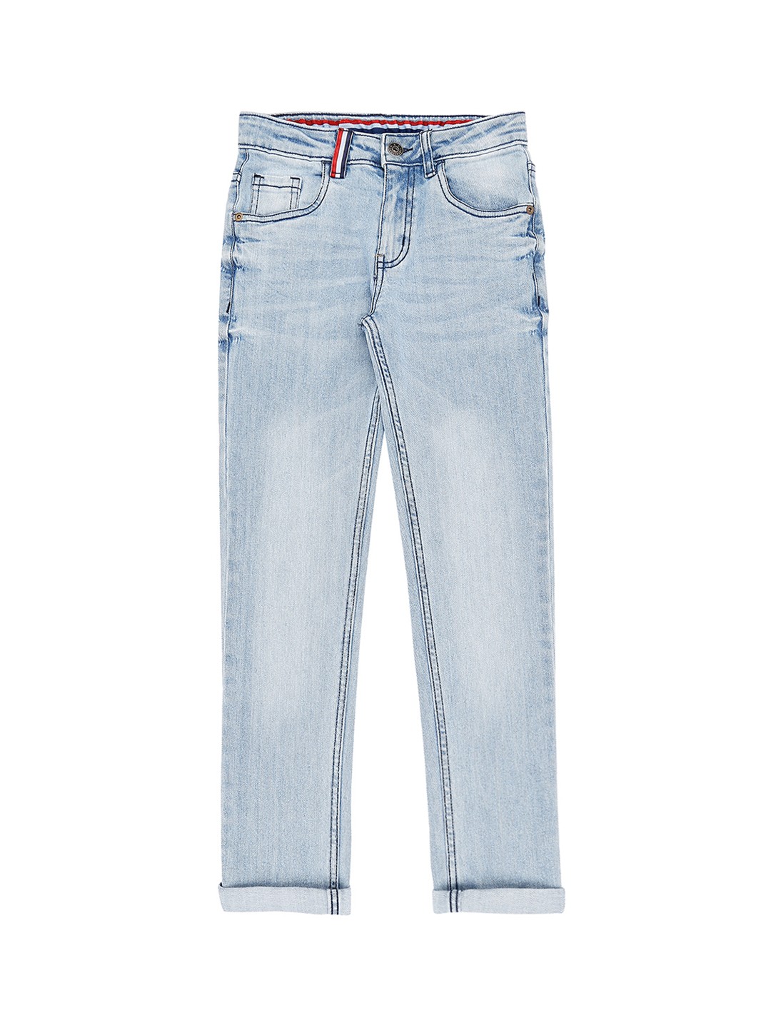 

Pantaloons Junior Boys Blue Regular Fit Mid-Rise Clean Look Jeans