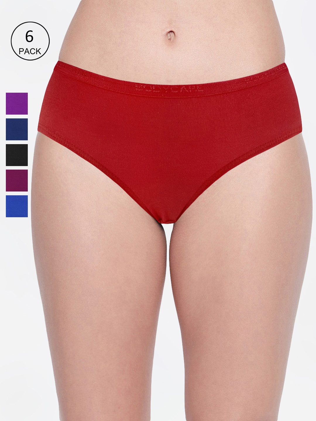 

Bodycare Women Pack Of 6 Assorted Hipster Briefs 87D