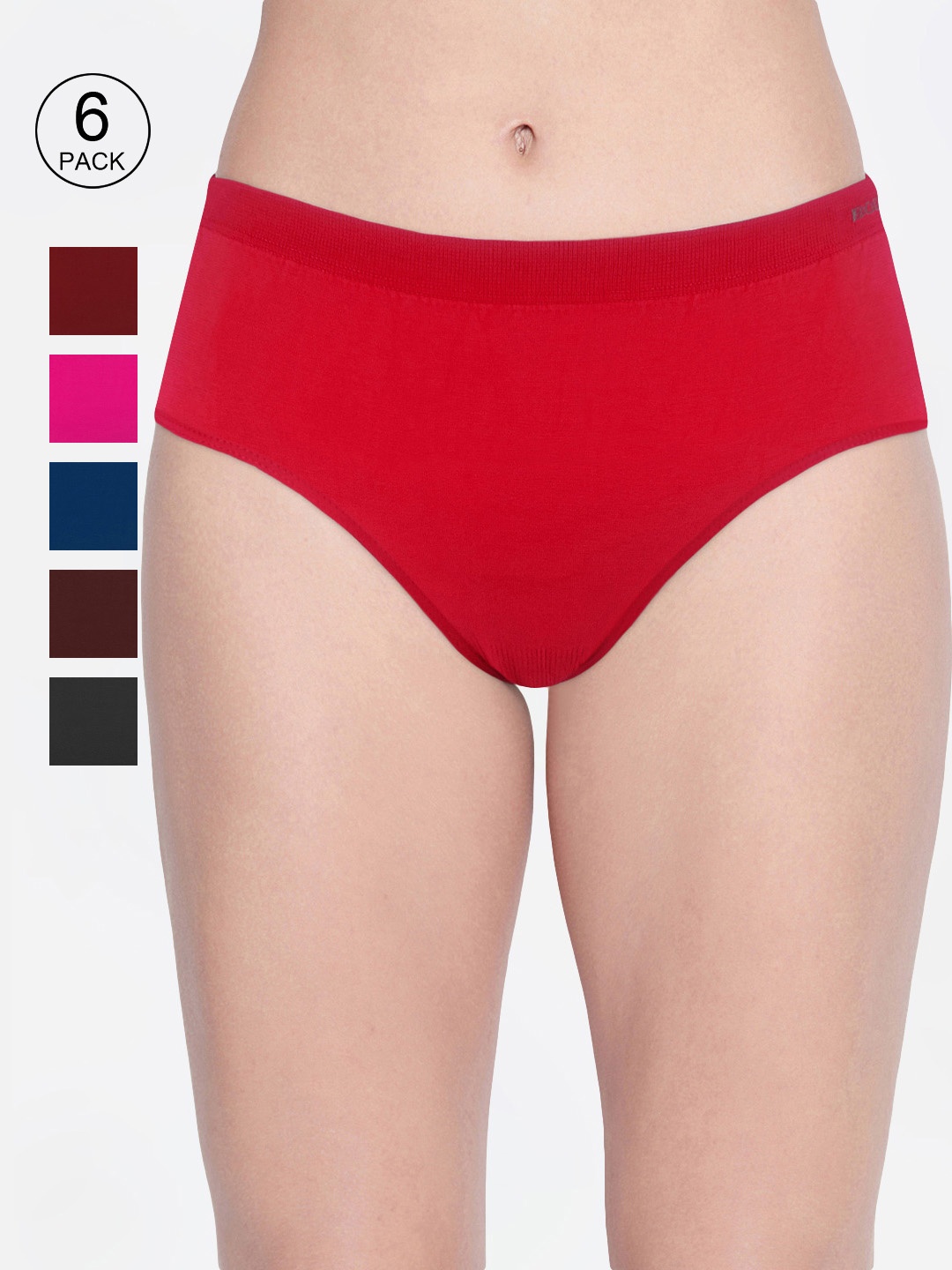 

Bodycare Women Pack of 6 Assorted Seamfree Hipster Briefs S-10D-6PCS