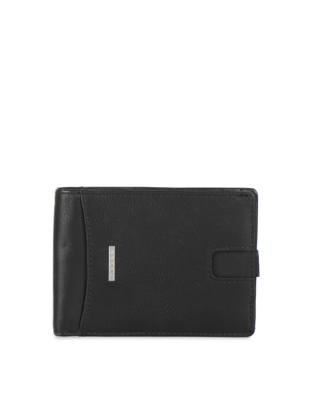 

Cross Men Black Solid RFID Protected Leather Two Fold Wallet