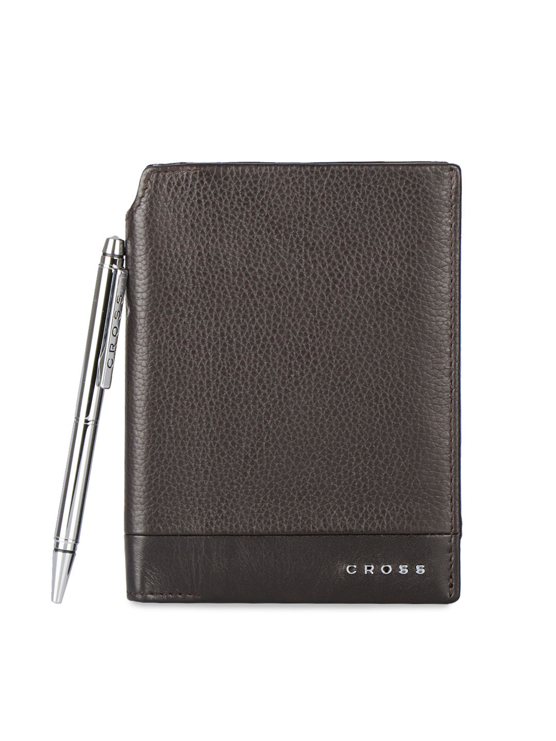 

Cross Men Brown Textured Leather Passport Holder