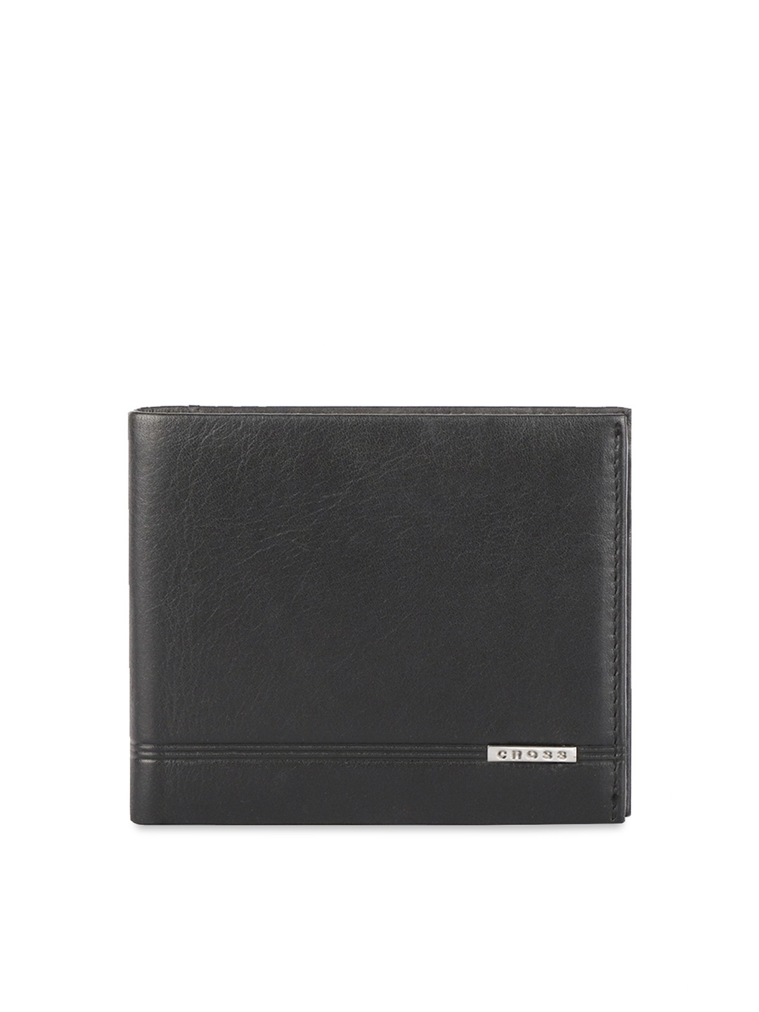

Cross Men Black Textured Two Fold Leather Wallet