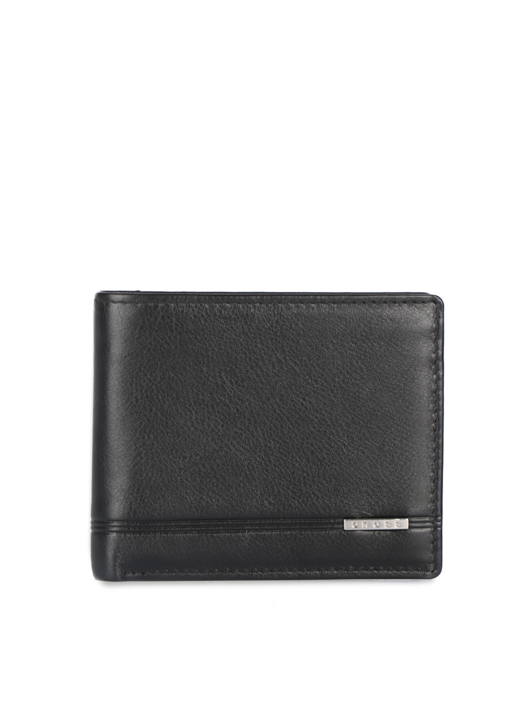 

Cross Men Black Textured Two Fold Leather Wallet