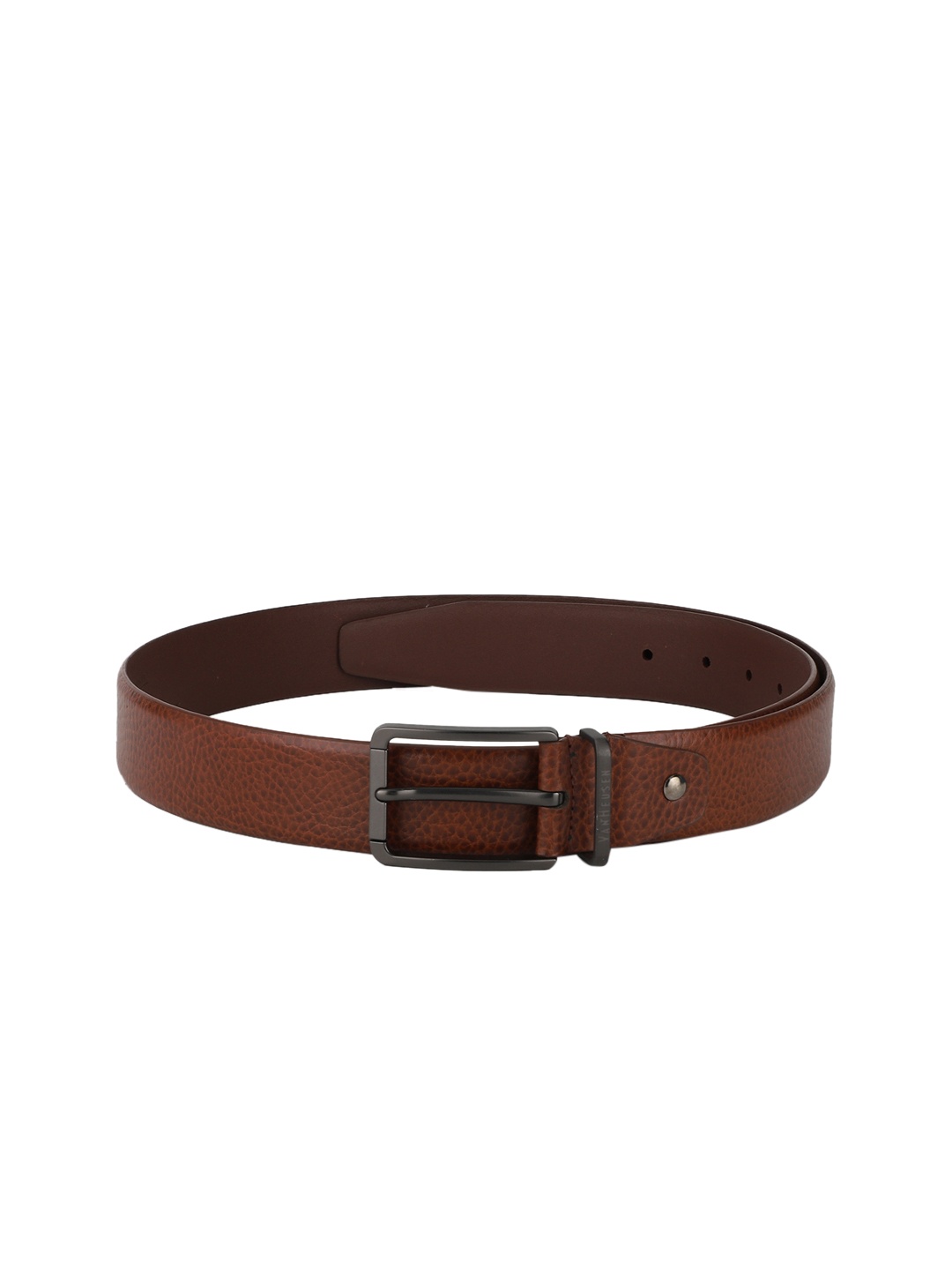 

Van Heusen Men Brown Textured Leather Belt