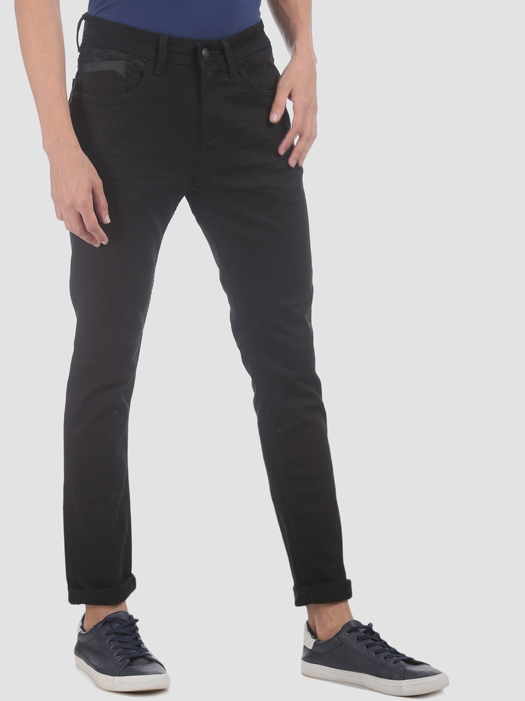 

Ed Hardy Men Black Skinny Fit Mid-Rise Clean Look Stretchable Jeans