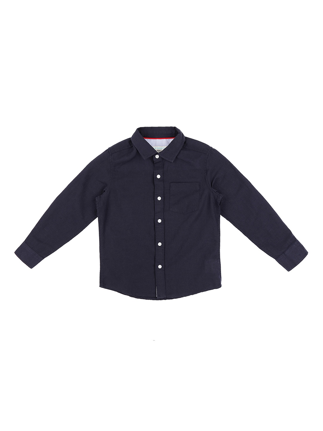 

Pantaloons Junior Boys Navy Blue Regular Fit Solid Casual Shirt