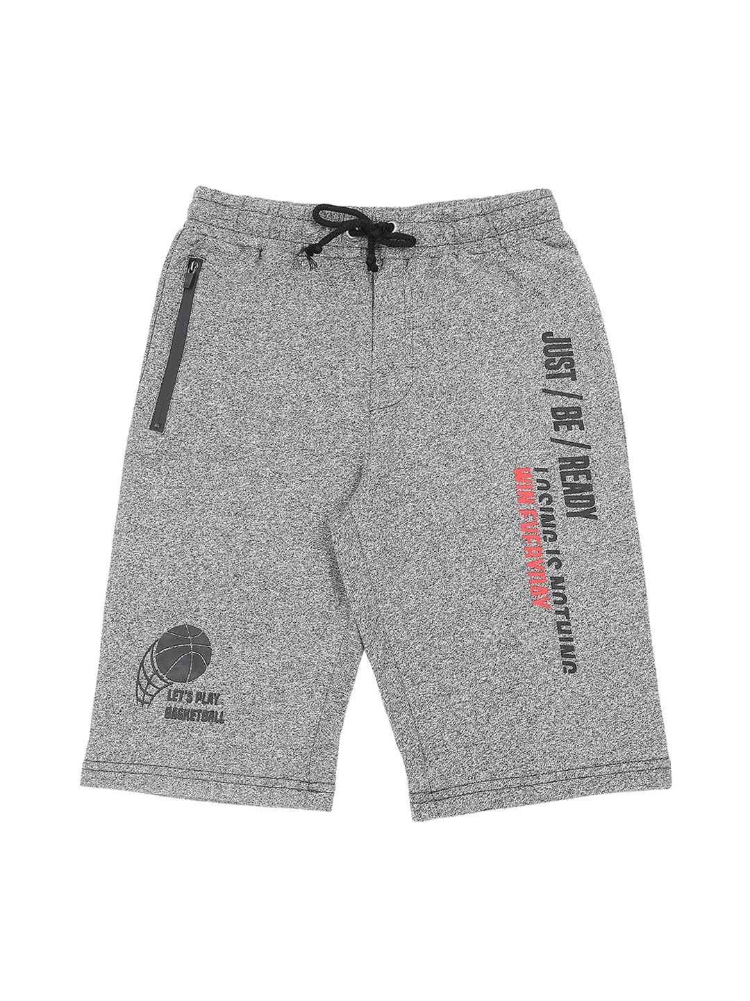 

Pantaloons Junior Boys Grey Printed Regular Shorts