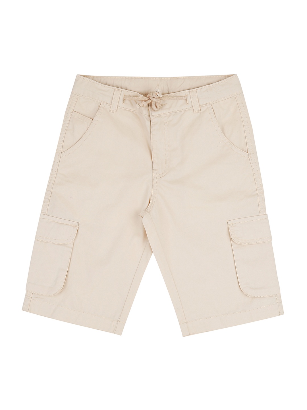 

Pantaloons Junior Boys Beige Solid Regular Fit Cargo Shorts