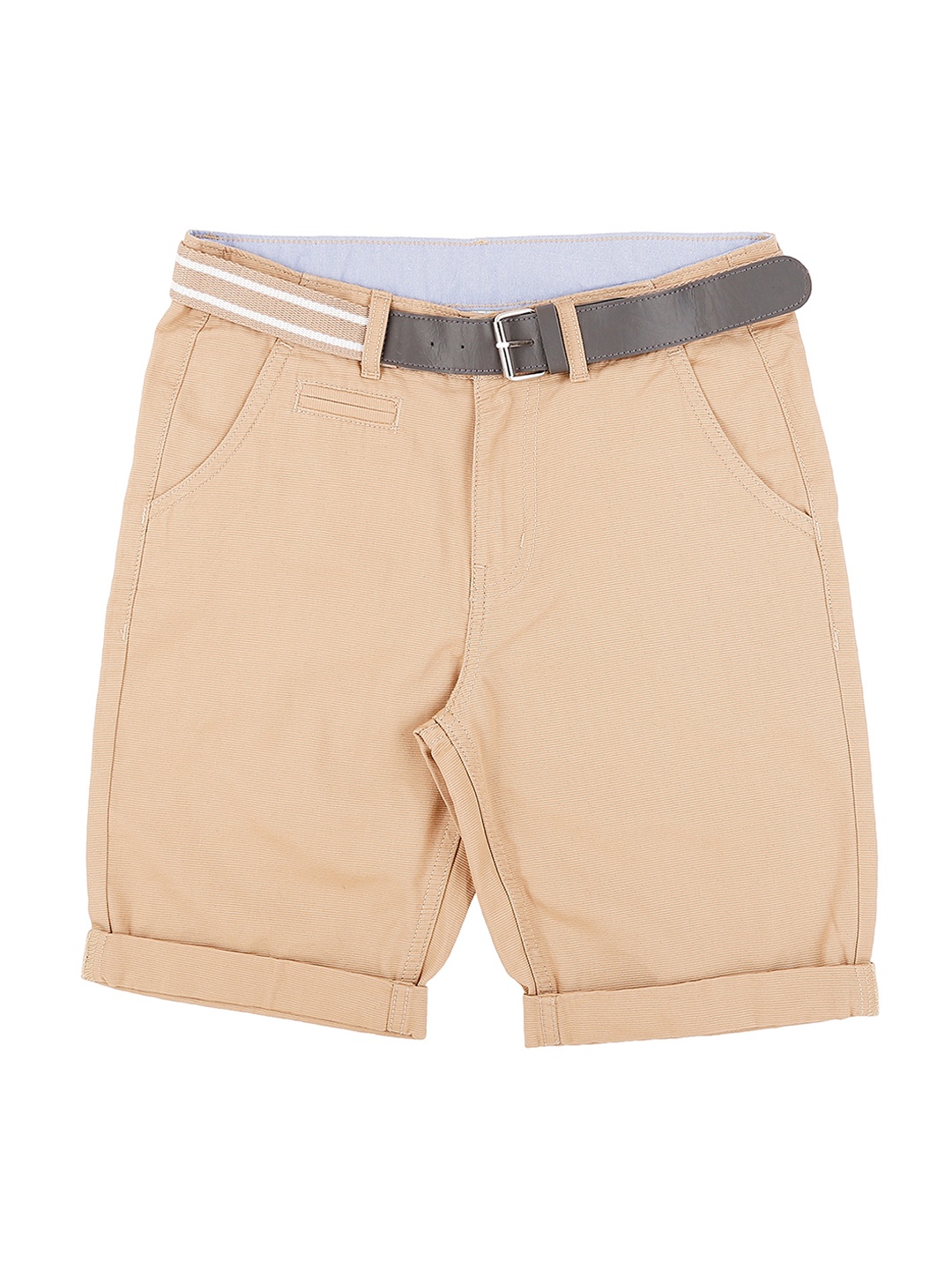 

Pantaloons Junior Boys Beige Solid Regular Fit Regular Shorts