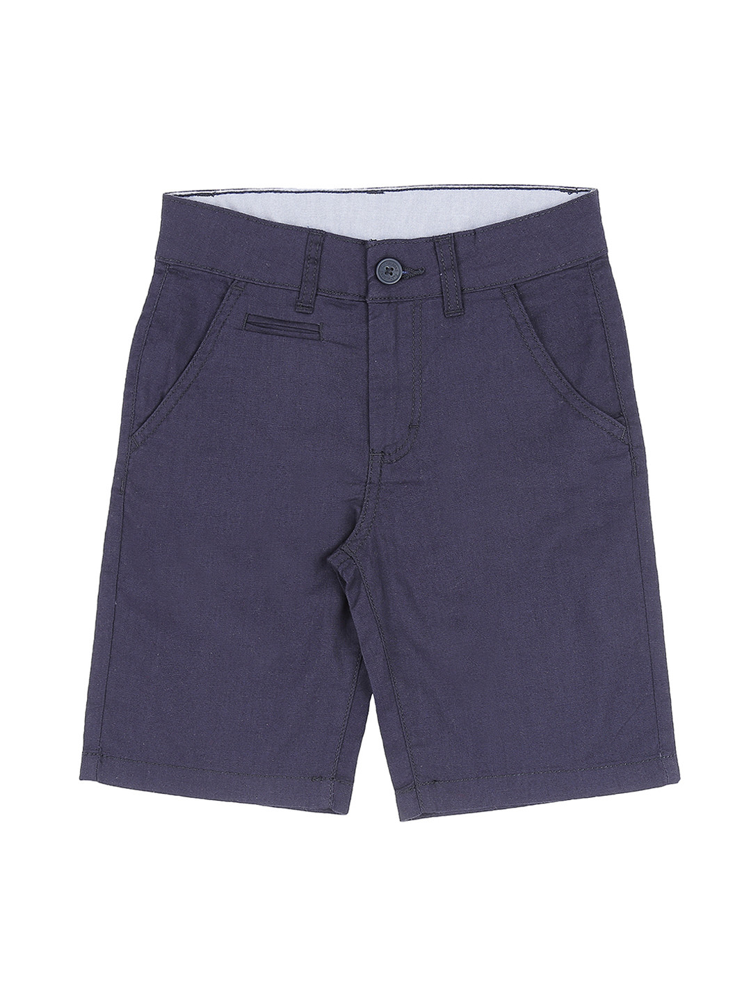 

Pantaloons Junior Boys Navy Blue Solid Regular Fit Regular Shorts