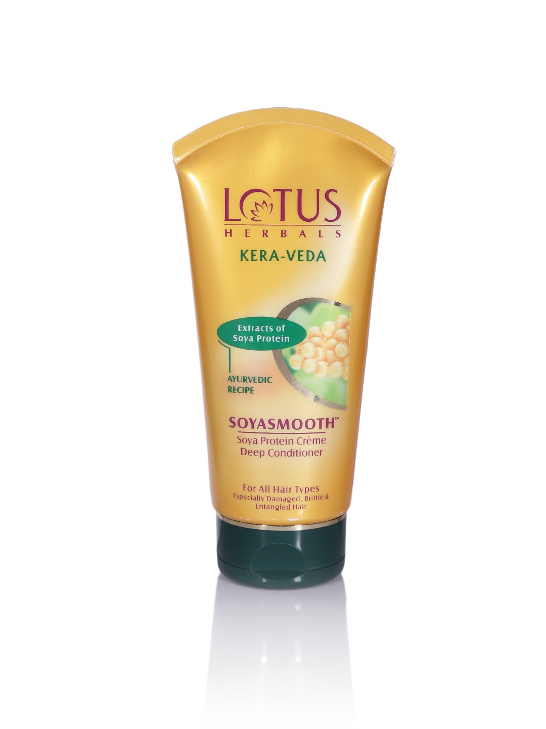 

Lotus Herbals Unisex Kera Veda Soya Smooth Soya Protein Creme Deep Conditioner 150 g, Mustard