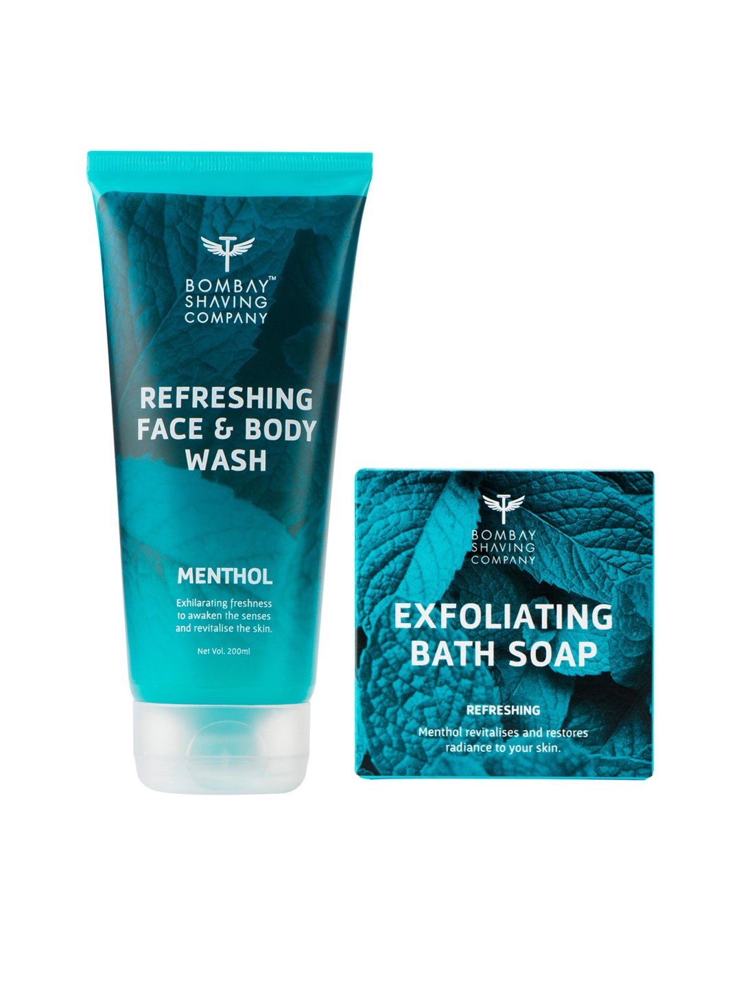 

Bombay Shaving Company Blue Menthol Face & Body Wash and Poppy Seeds Handmade Soap