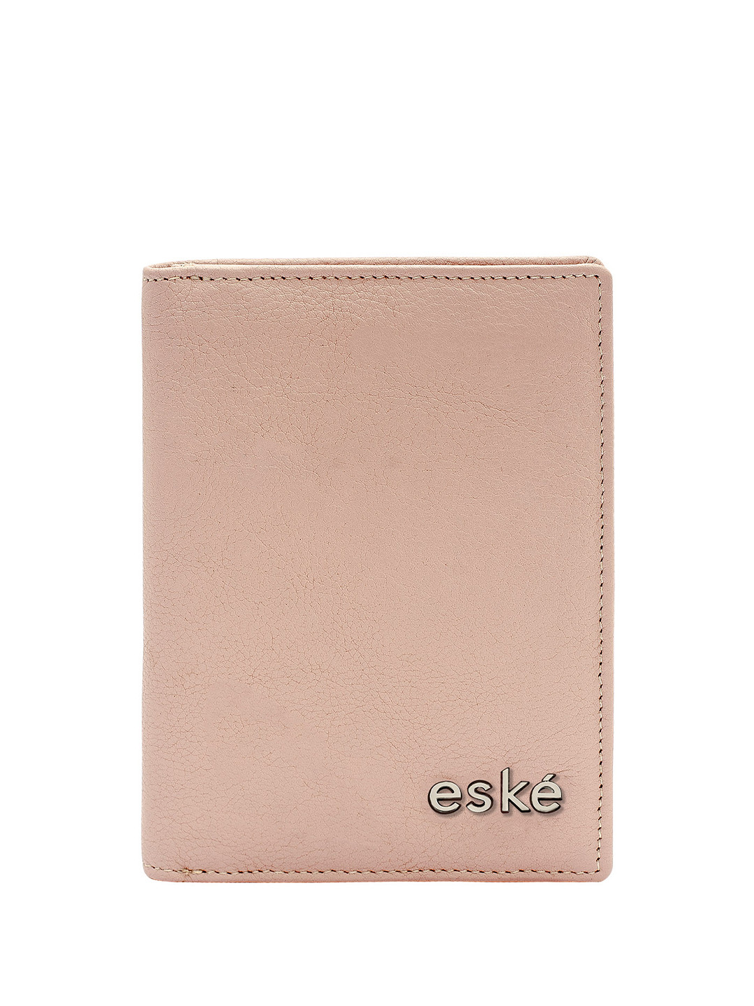 

Eske Men Pink Solid Leather Passport Holder