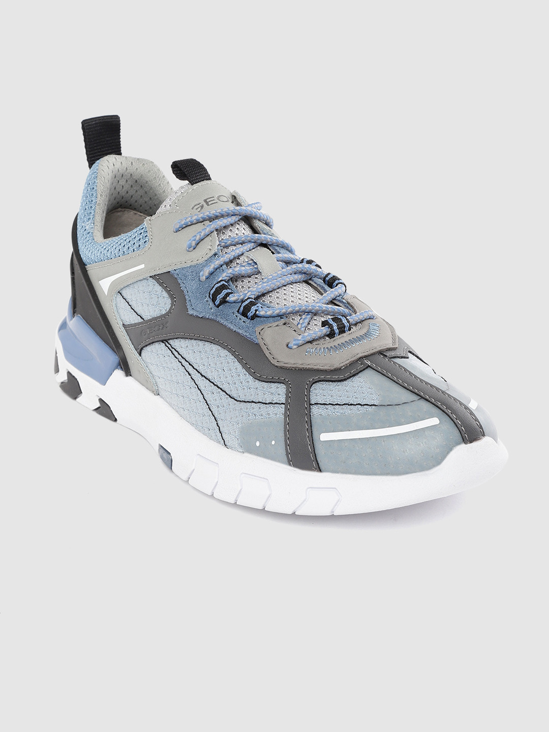 

Geox Men Blue Woven Design Sneakers