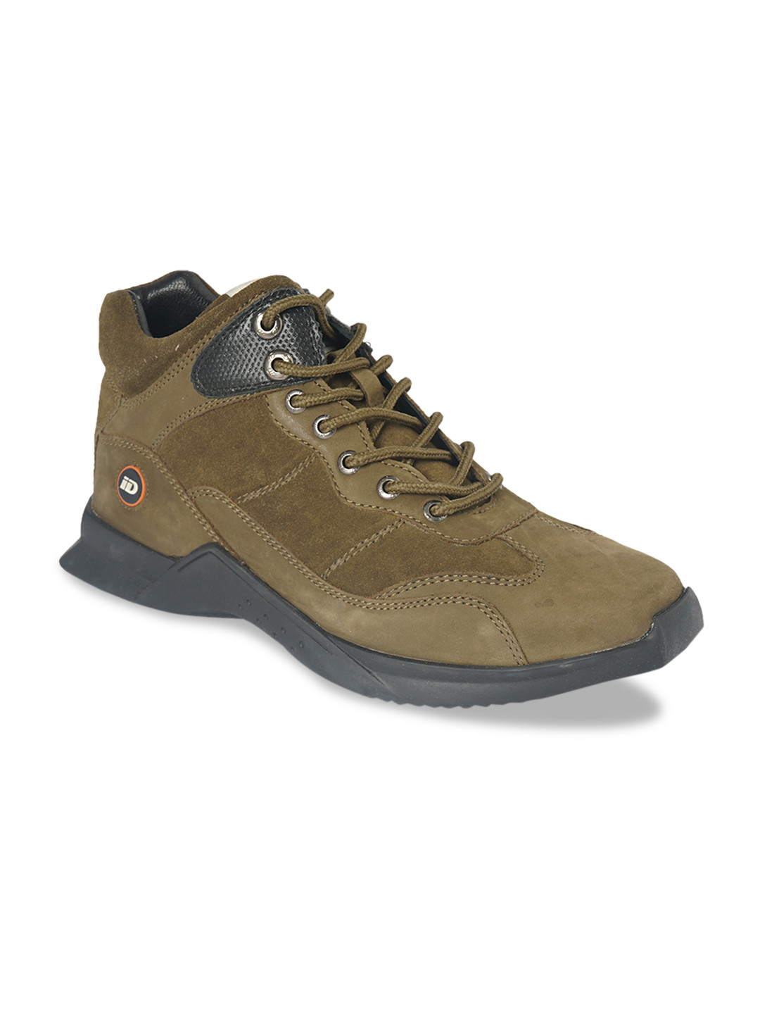

iD Men Olive Green Boot Shoes