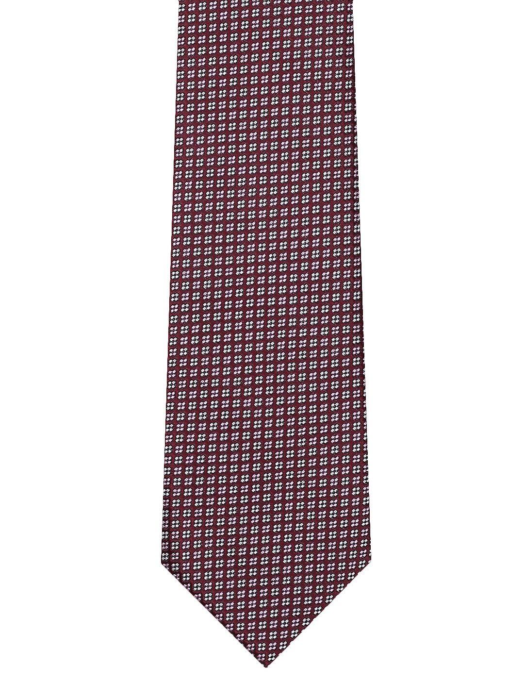 

INVICTUS Men Maroon Woven Design Broad Tie