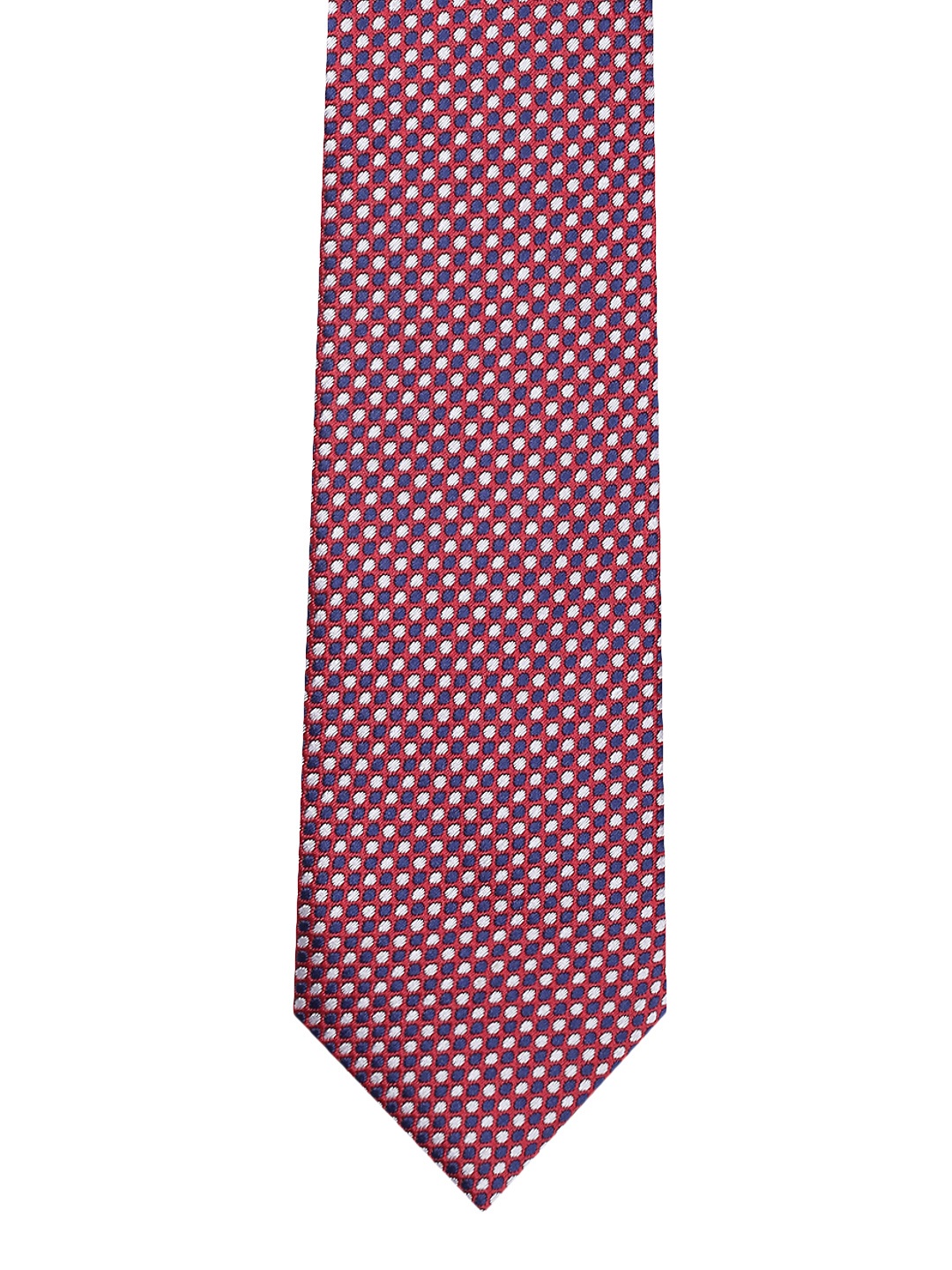 

INVICTUS Men Maroon Woven Design Broad Tie