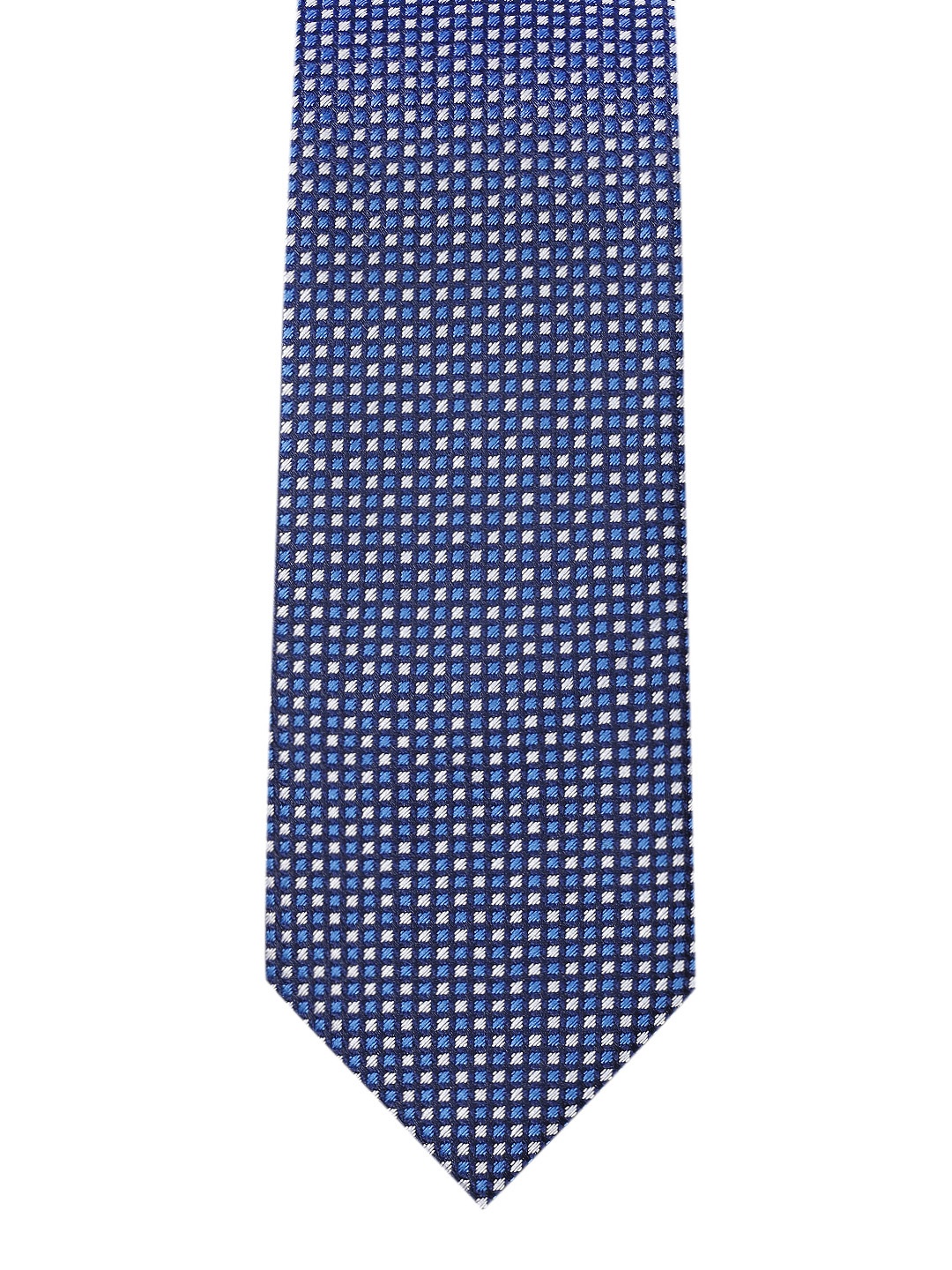 

INVICTUS Men Blue Woven Design Broad Tie