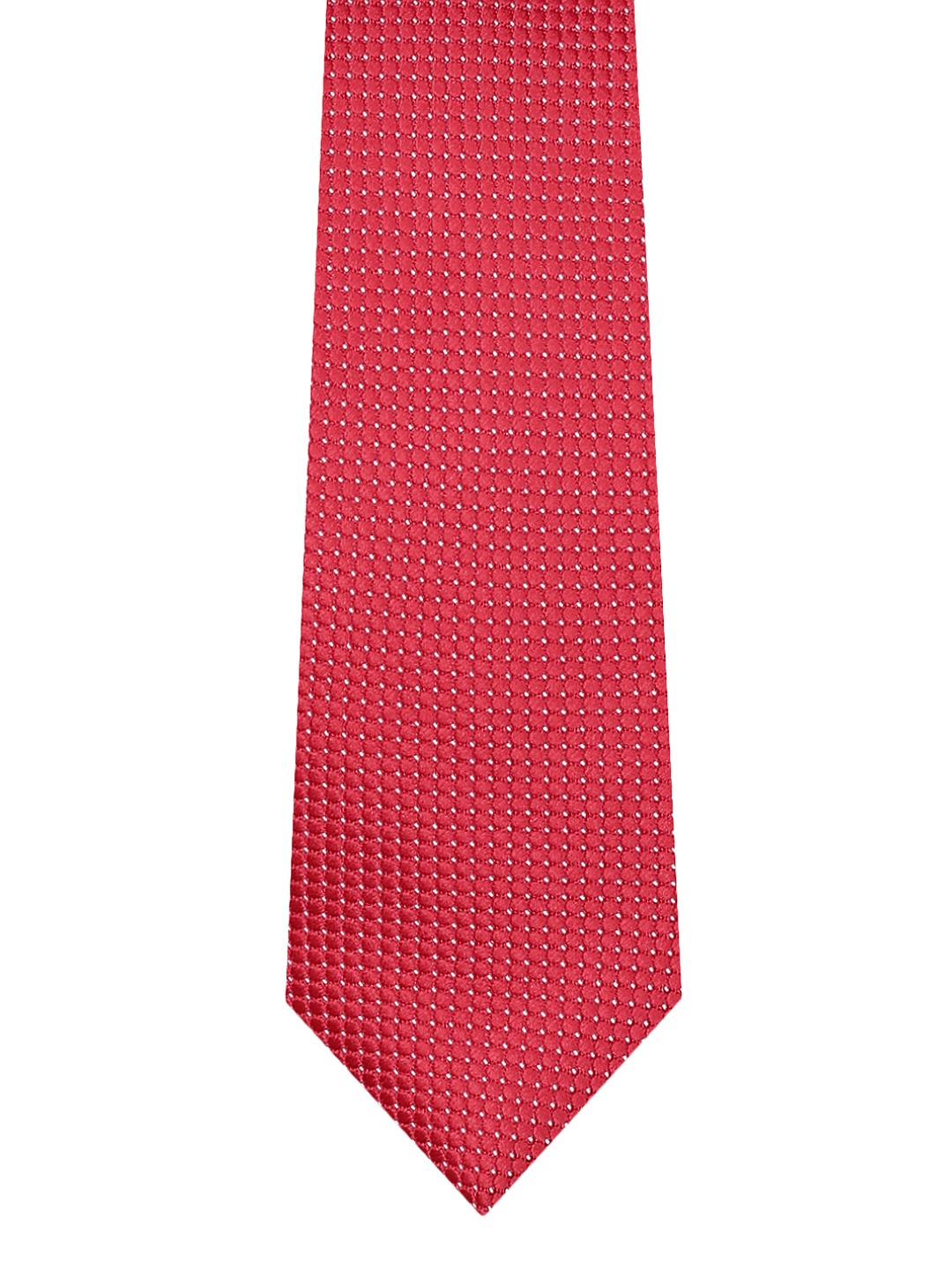 

INVICTUS Men Red Woven Design Broad Tie