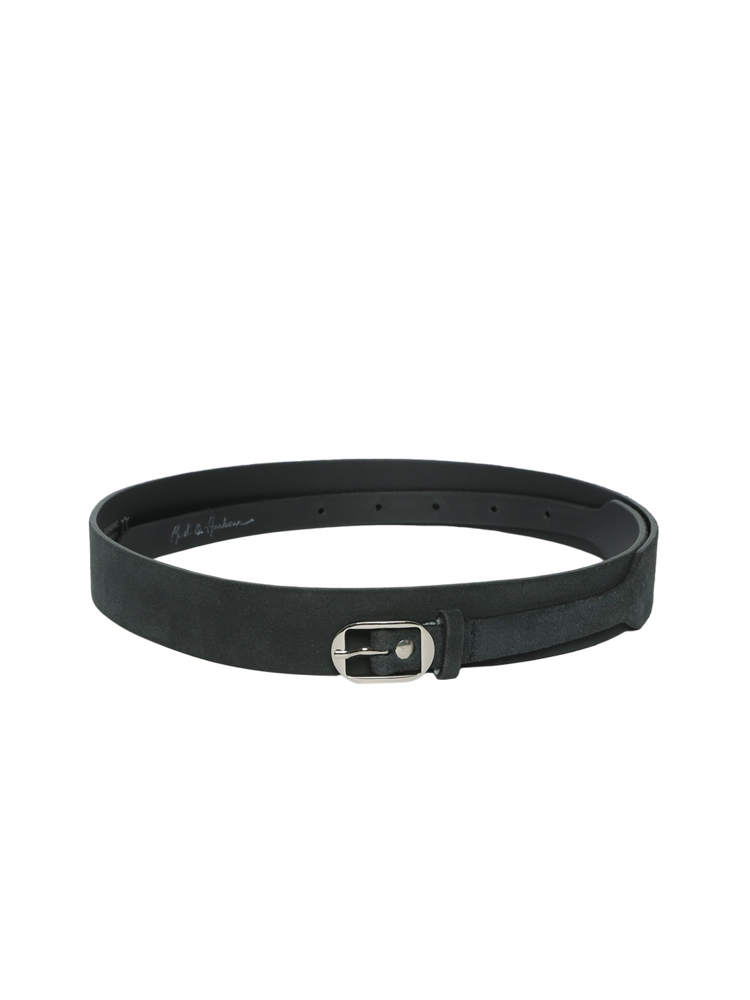 

Mast & Harbour Women Black Solid Leather Belt