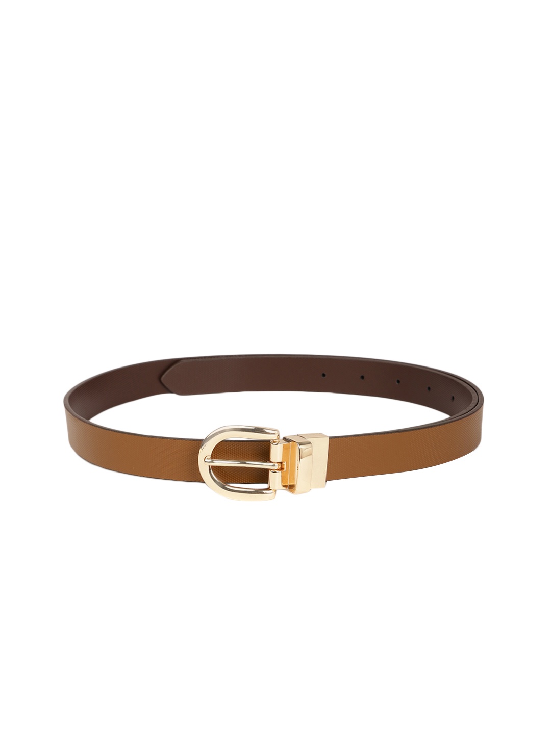 

Mast & Harbour Women Tan Textured Belt