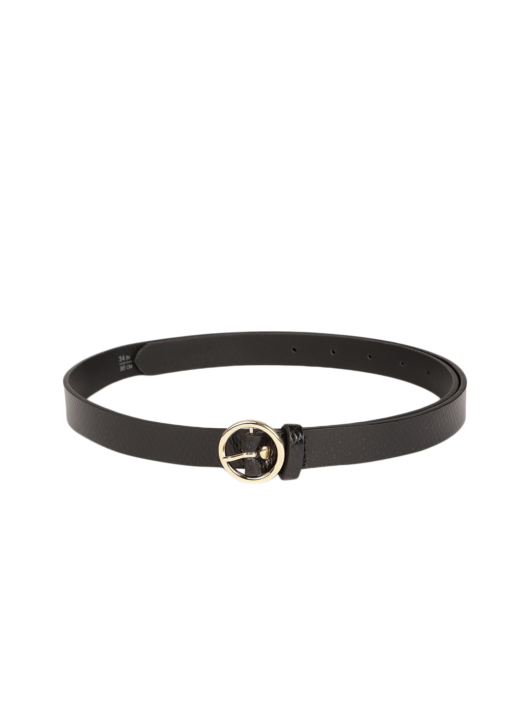 

Mast & Harbour Women Black Textured Leather Belt