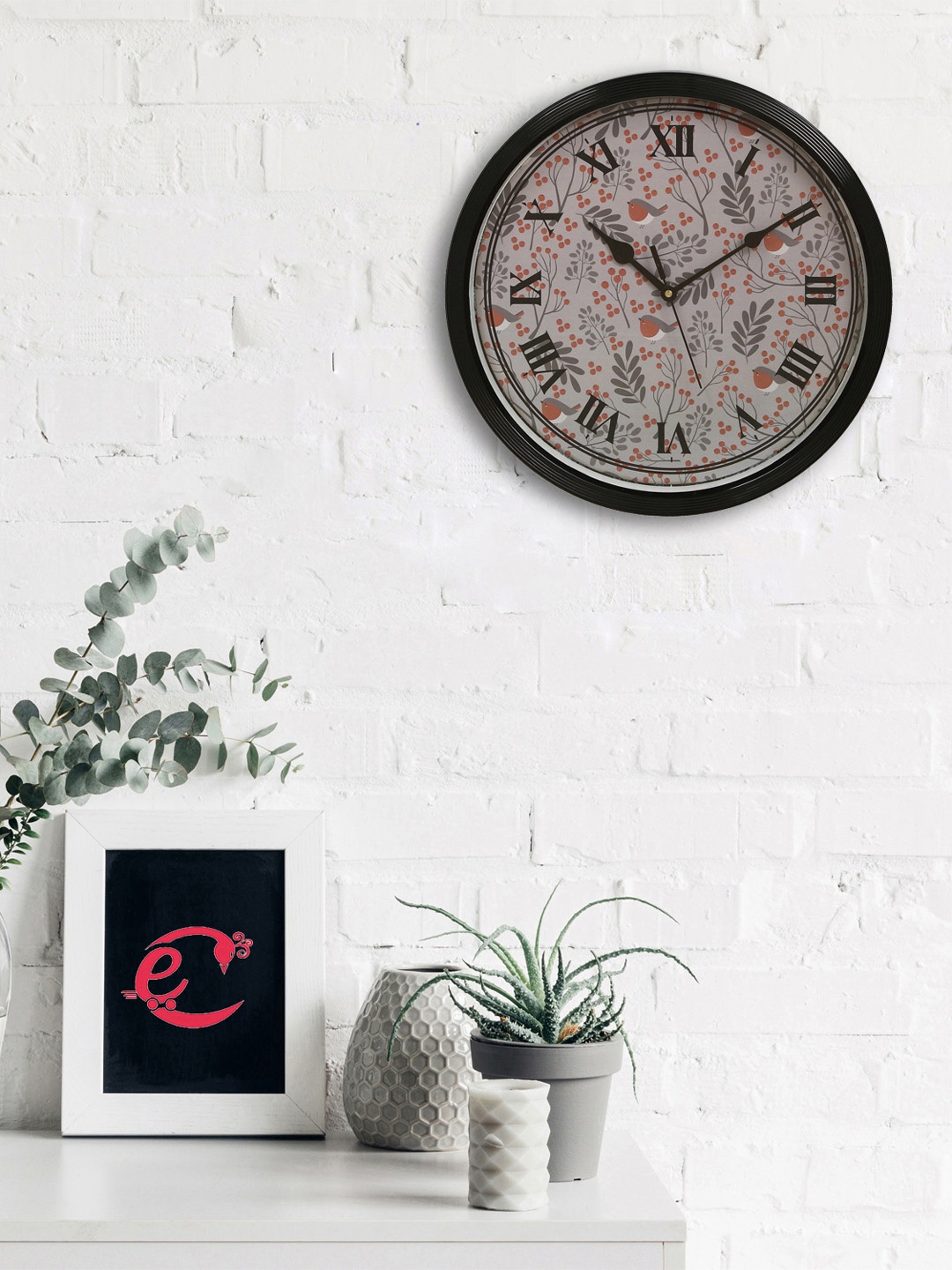 

eCraftIndia Brown Round Printed Analogue Wall Clock