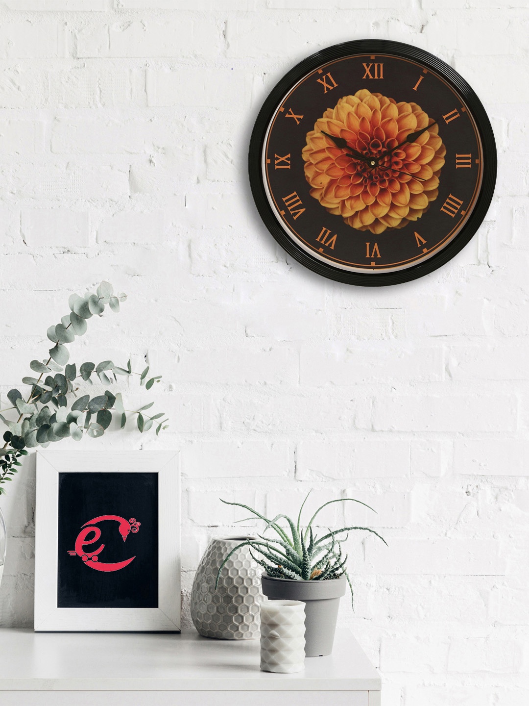 

eCraftIndia Black Round Printed Analogue Wall Clock 31 cm x 31 cm