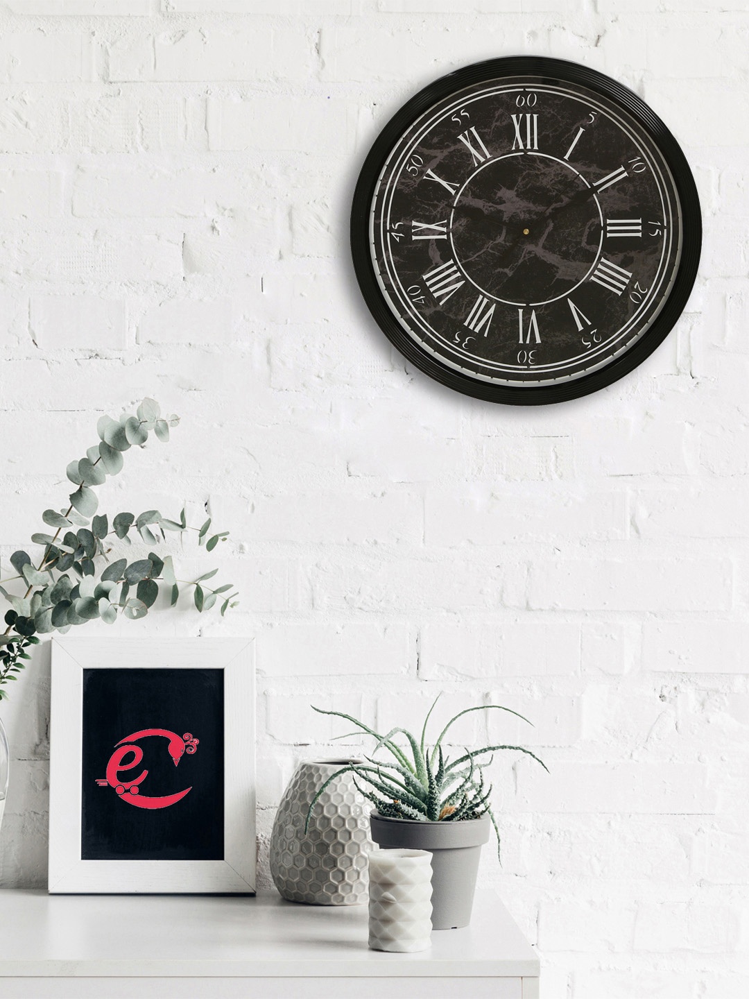 

eCraftIndia Black Round Printed Analogue Wall Clock 31 cm x 31 cm