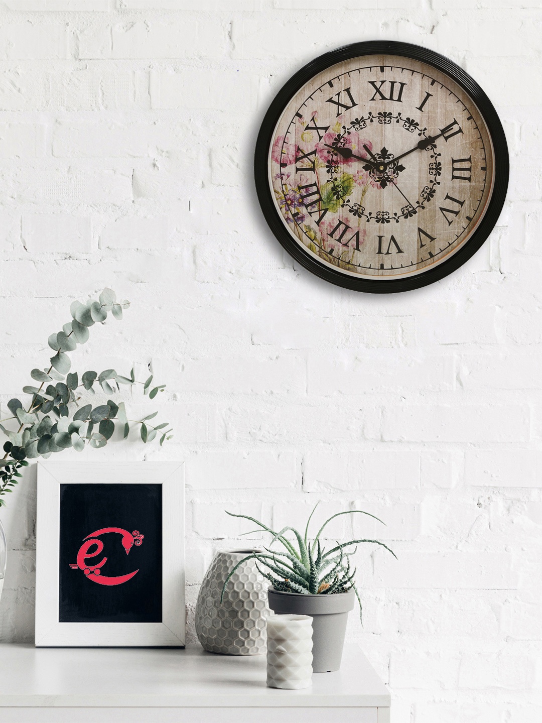 

eCraftIndia Black Round Printed Analogue Wall Clock 31 cm x 31 cm