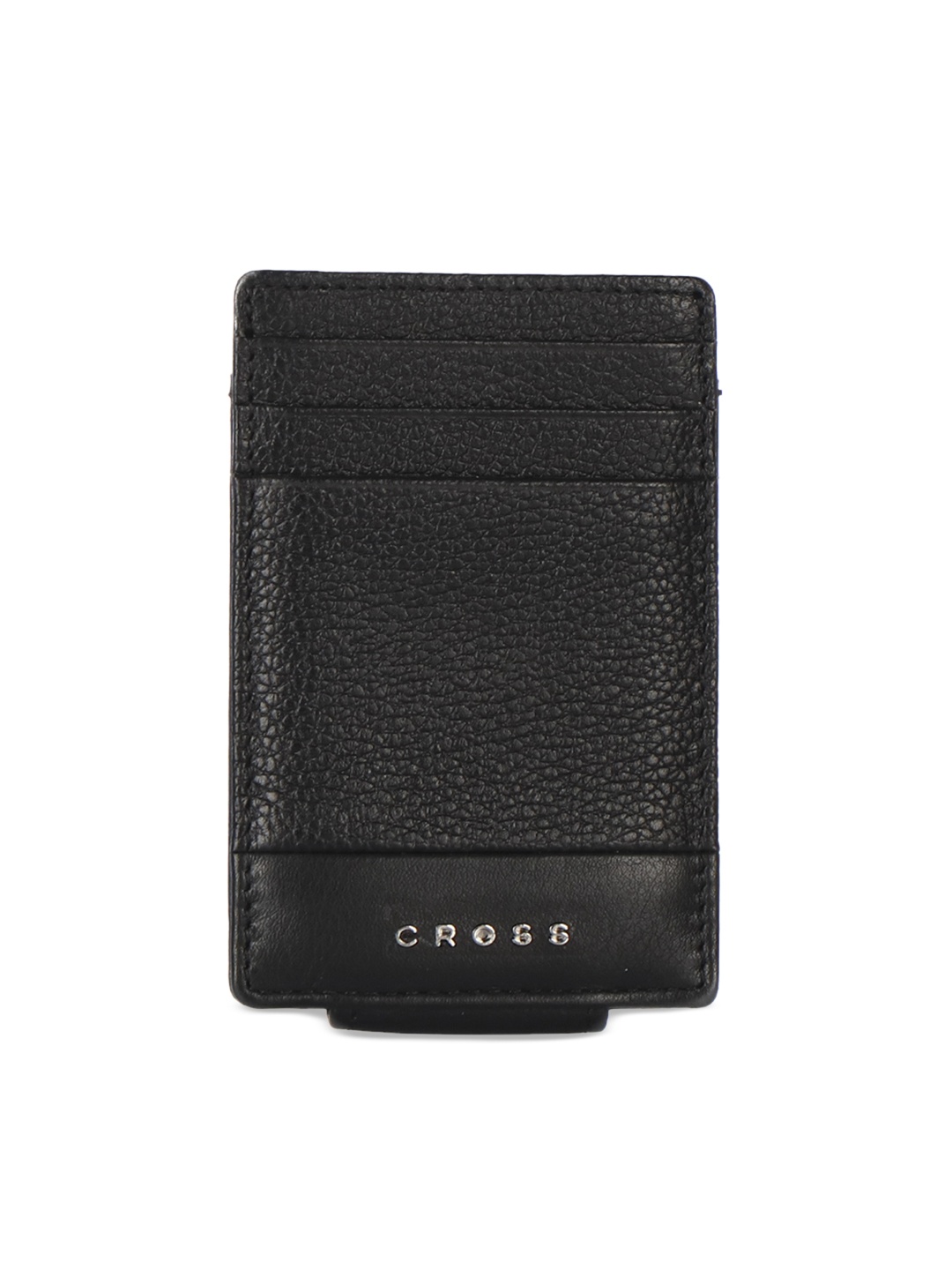 

Cross Men Black Textured Genuine Leather Money Clip