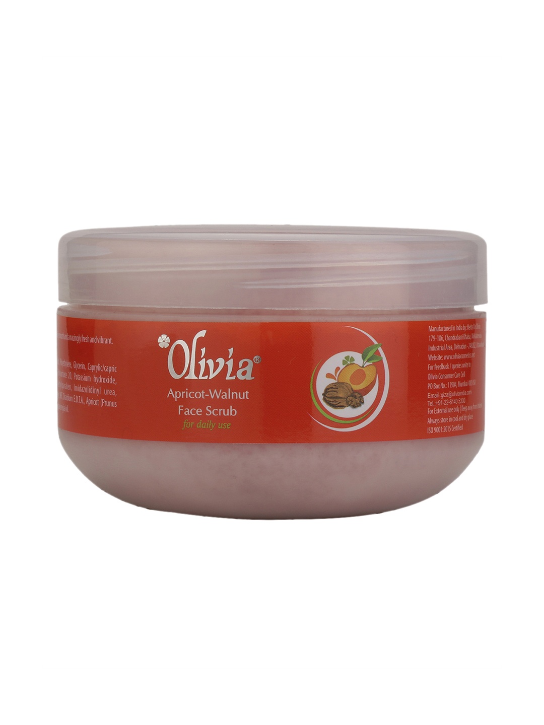 

Olivia Apricot Walnut Natural Skin Care Face Scrub 400g, Cream