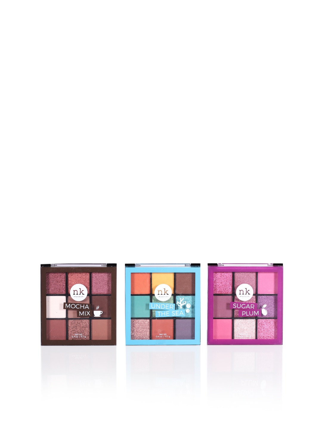 

Nicka K Set of 3 Eyeshadow Palettes, Multi