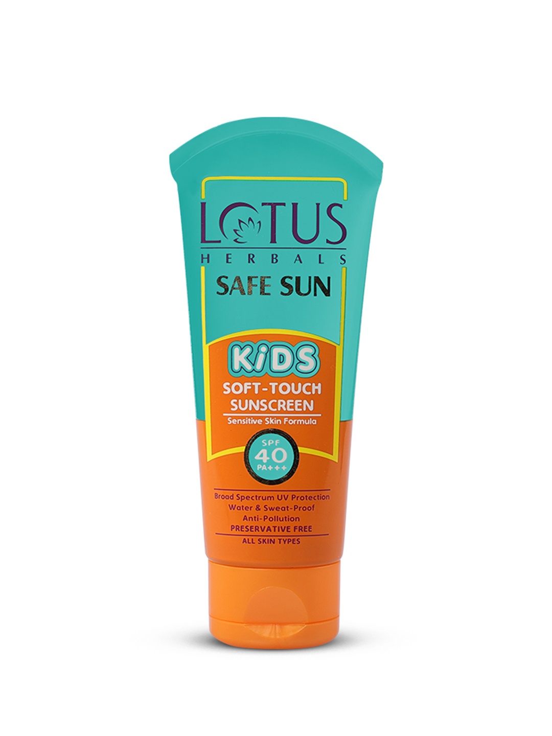 

Lotus Herbals Safe Sun Kids Waterproof Soft-Touch SPF 40 PA+++ Sunscreen - 80g, Blue